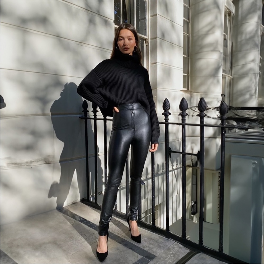 Babaton Caspian Faux Leather Pants